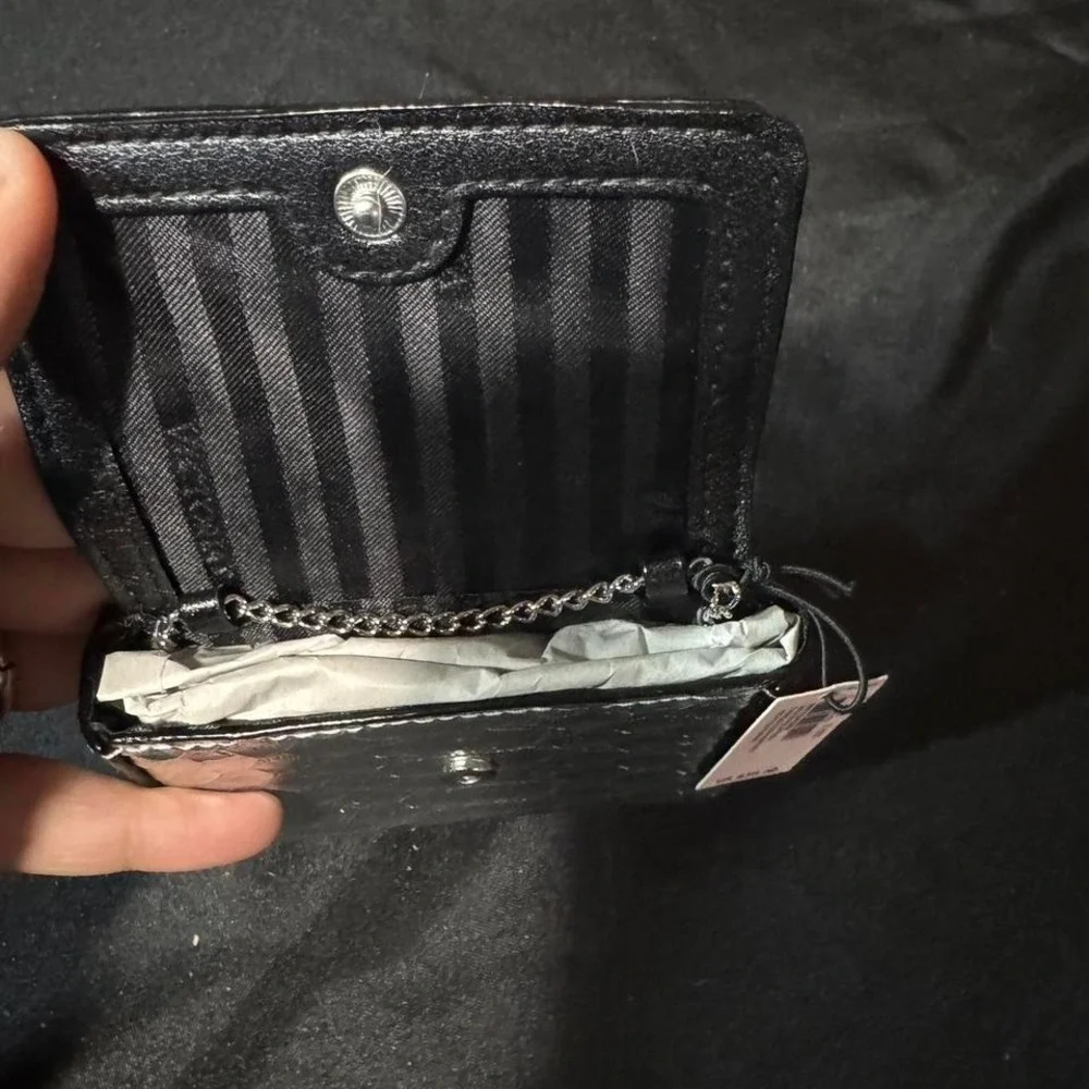 Silver‎ Victoria's Secret mini wallet NWT